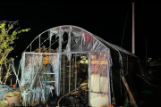 순천소방서, 비닐하우스 숯 불씨 의한 부주의 화재 발생